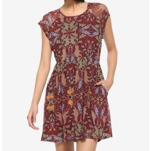 Harry Potter Mandrake Herbology Dirigible Plum XL dress - hot topic wizard world